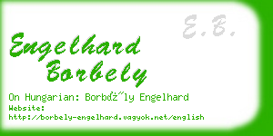 engelhard borbely business card